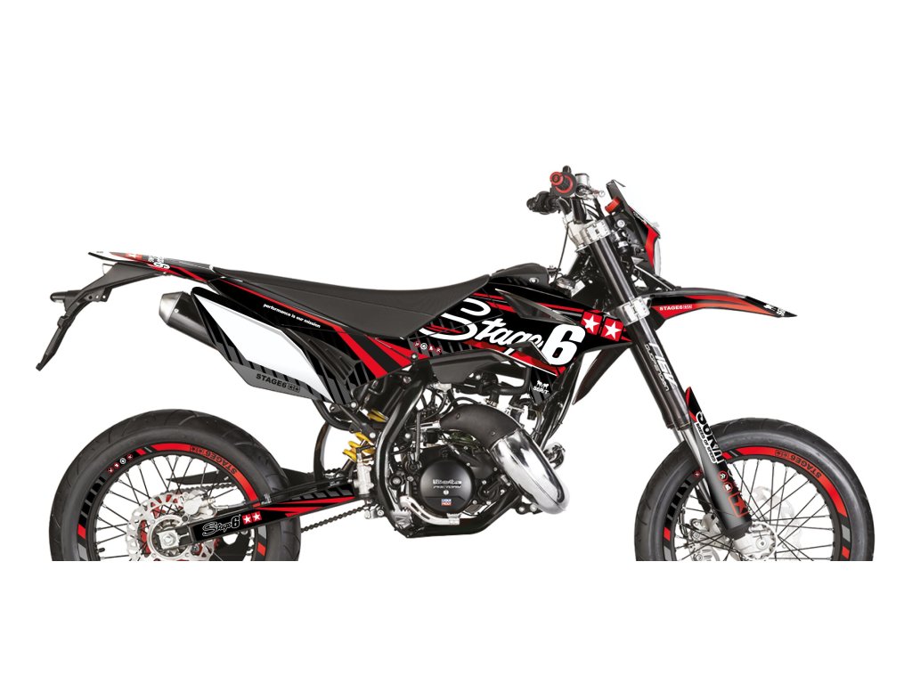 Sada samolepek Beta RR 2011 - 2020 Stage6, červená