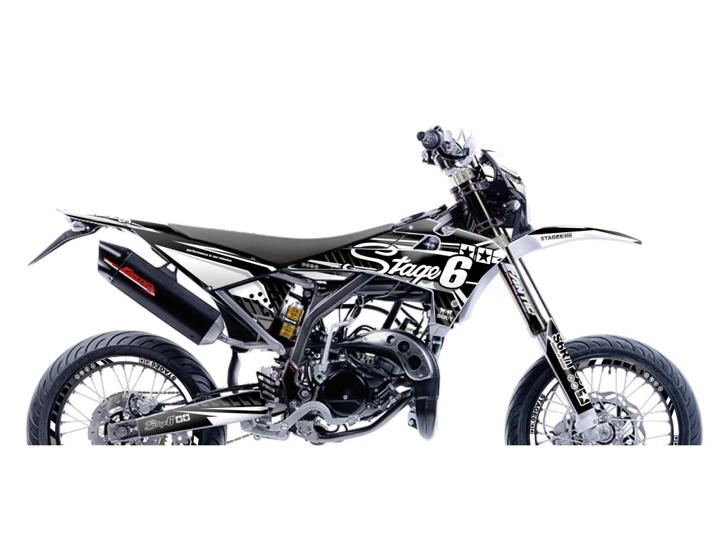 Sada samolepek Fantic XM 50 2017 - 2022 Stage6, bílá