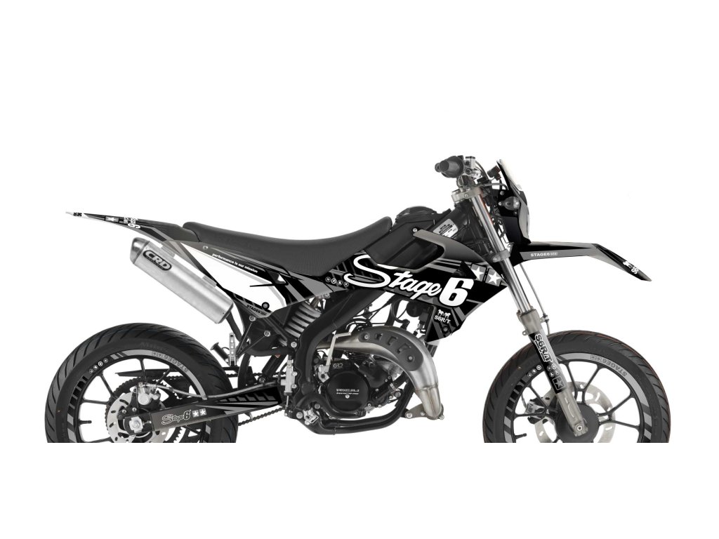 Sada samolepek Rieju MRT od 2022 Stage6 černá