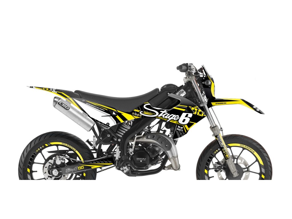 Sada samolepek Rieju MRT od 2022 Stage6 žlutá