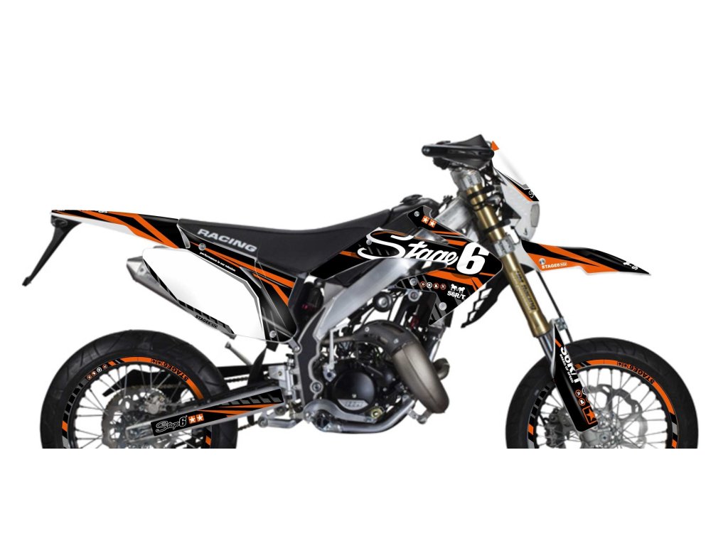 Sada samolepek Honda HM 50 Stage6 oranžová