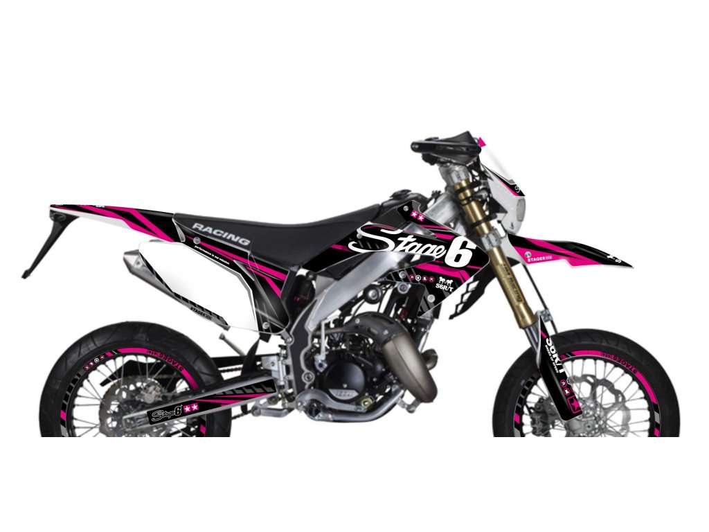 Sada samolepek Honda HM 50 Stage6 růžová