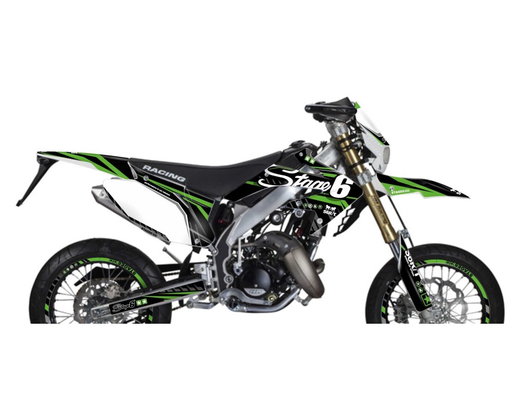 Sada samolepek Honda HM 50 Stage6 zelená