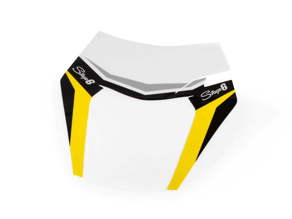 Samolepka masky světlometu KTM EXC Stage6 žlutá