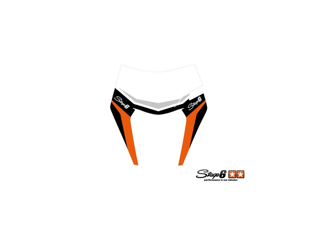 Samolepka masky světlometu KTM EXC Stage6 oranžová