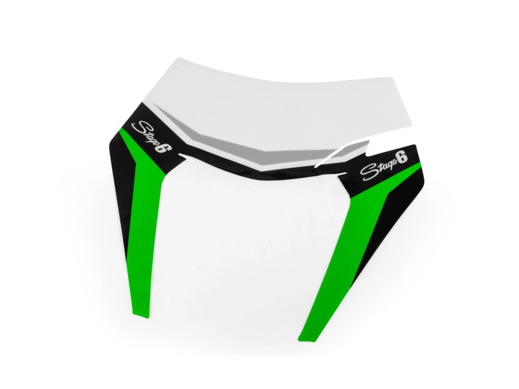 Samolepka masky světlometu KTM EXC Stage6 zelená