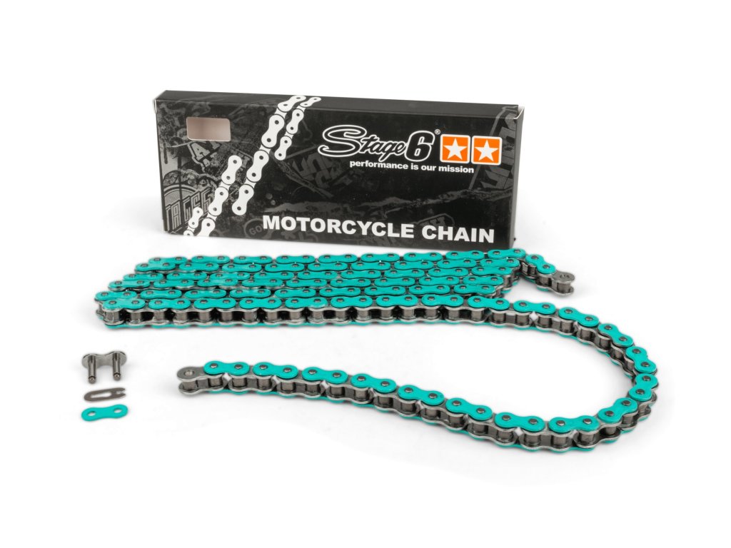 Řetěz 420 Stage6 HQ tyrkysová