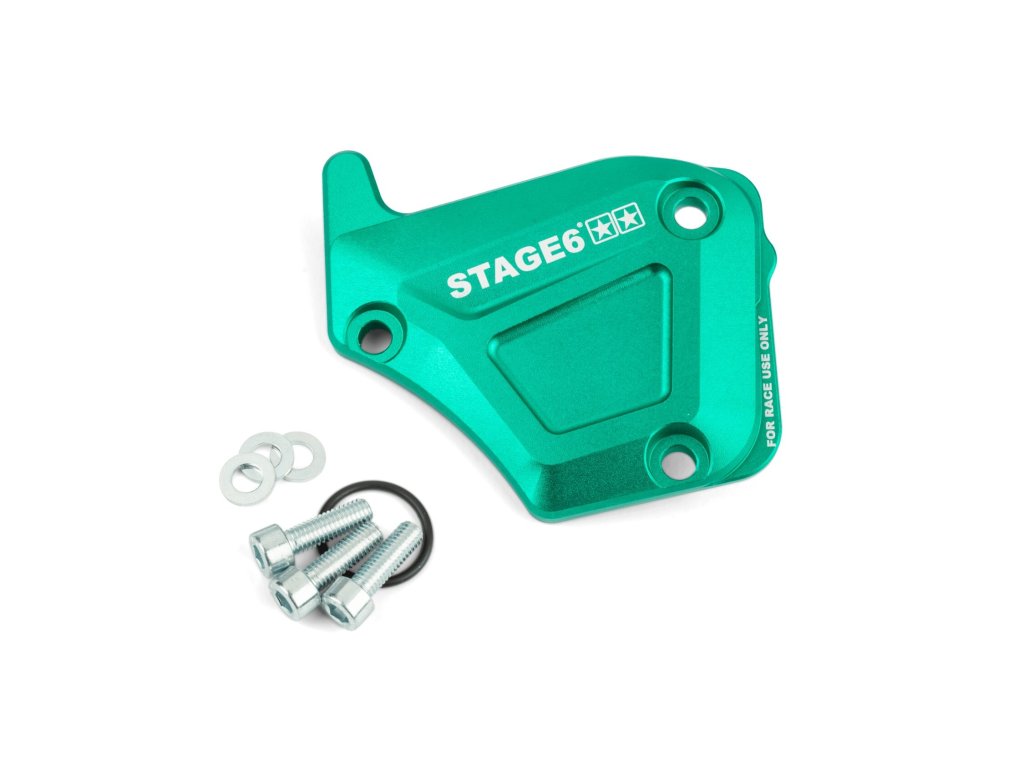 Kryt olejové pumpy Derbi Stage6 Alu tyrkysová