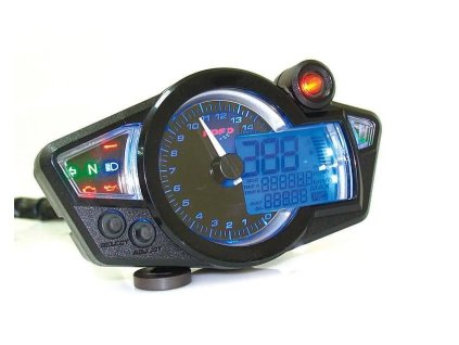 Přístrojová deska KOSO Digital Cockpit RX1N, černá modrá