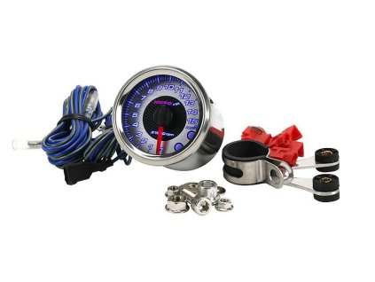 Otáčkoměr KOSO GP Style, 48 mm, chromovaný podklad
