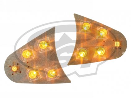 Blinkry STR8 LED, pro dvojitou optiku, oranžová