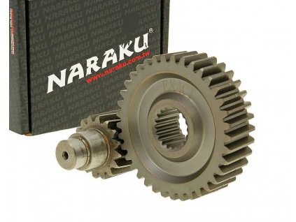 NK900.98 - Sekundární převod Naraku Racing 16/37 +25%, GY6 125 / 150ccm 152/157QMI