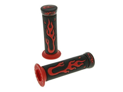 Gripy Flame černá, červená