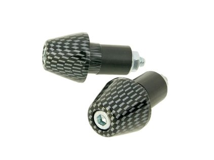 Koncovky řidítek Short 17,5mm - Carbon