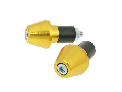 Koncovky řidítek Short 17,5mm - zlatá