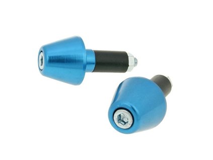Koncovky řidítek Short 13,5mm - modrá