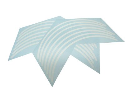Samolepky na ráfek Opticparts DF - bílá