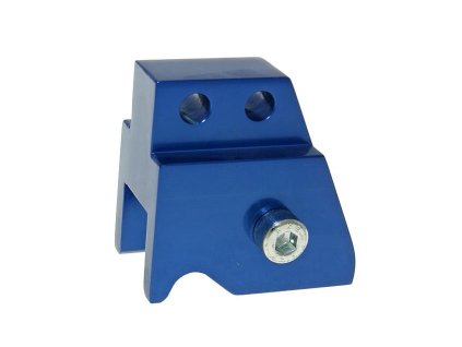 Podložka pod pružinu CNC 2 díry modrá, Minarelli