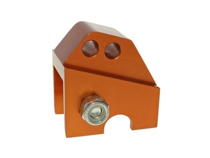 224562 podlozka pod pruzinu cnc 2 diry oranzova piaggio