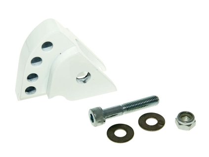 Podložka pod tlumič CNC 4 díry bílá Minarelli vertical