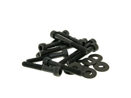 Sada šroubů pro dekl variátoru černá Peugeot, Kymco vertical