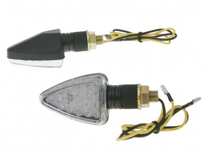IP23252 - Sada blinkrů M10 závit LED, černá Mini, krátká verze
