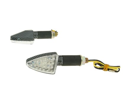 225333 sada blinkru m10 zavit led carbon look mini dlouha verze