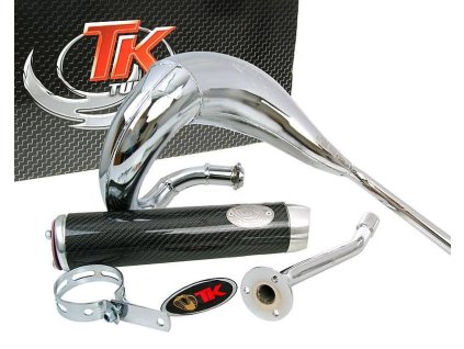 Výfuk Turbo Kit Bufanda RQ chrom, Derbi Senda (00-), Aprilia RX/SX, Gilera RCR/SMT