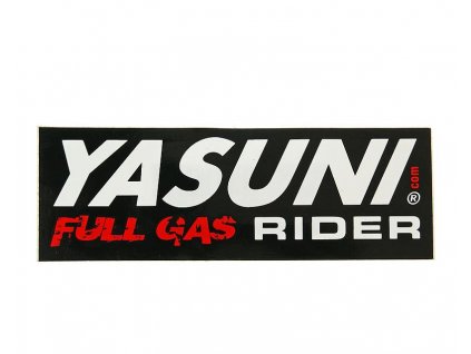 YAZ-STICKER3 - Samolepka Yasuni Full Gas Rider 110x38mm