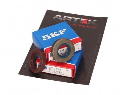 AT27978 - Sada ložisek ARTEK K1 XL Racing SKF plastová klec, Minarelli AM