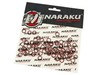 Sada fíbrových těsnění Naraku 6x10x1mm 100ks