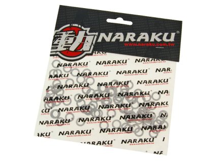 Sada těsnících podložek hliník Naraku 6x10x1mm 100ks