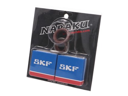 Sada ložisek na kliku Naraku SKF C3 železná klec Minarelli AM