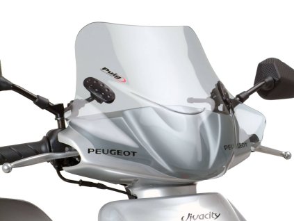 Plexi Puig City Sport kouřové, Peugeot Vivacity 50, 100, 125 (00-08)
