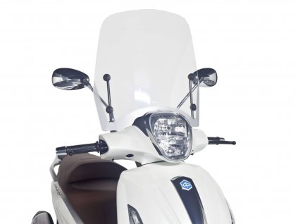 PUI6265W - Plexi Puig T.S. čiré, Piaggio Beverly 125, 300 (10-16)