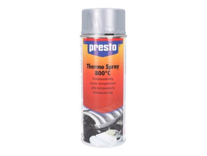 Žáruvzdorná barva Presto stříbrná 800°C 400ml