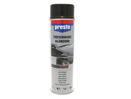 236127 barva ve spreji presto cerna leskla 500ml