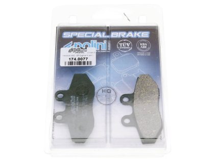 Brzdové destičky Polini organic, Yamaha Cygnus, MBK Flame