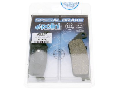 Brzdové destičky Polini organic, Kymco Xciting 400i, Daelim, Kawasaki