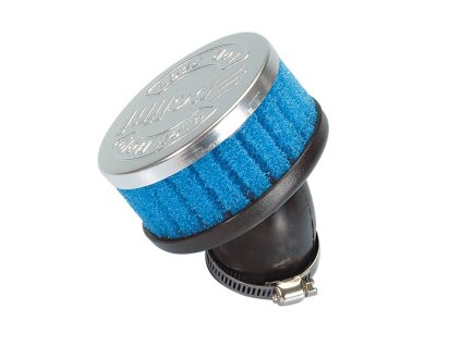 Vzduchový filtr Polini Special air box krátký 36mm 30° modrá