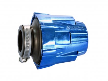203.0111 - Vzduchový filtr Polini air box rovný 37mm modrý chrom