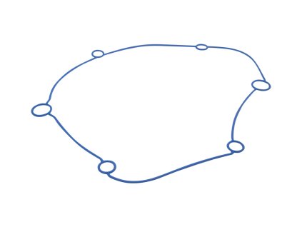 Těsnění pro Polini Evolution Gear Box, Minarelli horizontal long