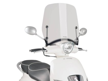 Plexi Puig T.S. čiré, Peugeot Django 50, 125, 150