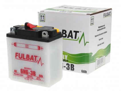 FB550518 - Baterie Fulbat 6V 6N6-3B, včetně kyseliny