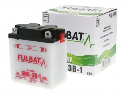 FB550519 - Baterie Fulbat 6V 6N6-3B-1, včetně kyseliny