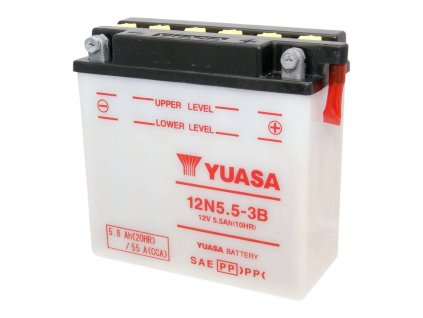 Baterie Yuasa 12N5.5-3B bez kyseliny
