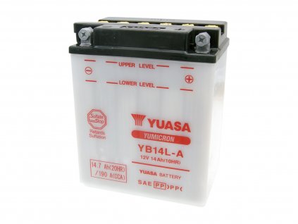 Baterie Yuasa YuMicron YB14L-A bez kyseliny