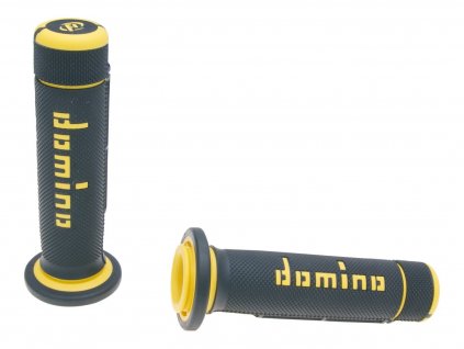 37199 - Gripy Domino A180 ATV plyn na páčku 22/22mm černo - žluté