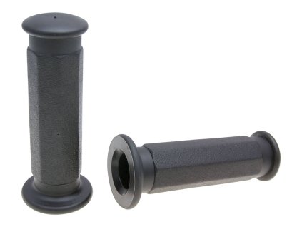 Gripy gumové Domino 1934 Scooter Piaggio style osmiúhelník černé 114mm