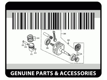248973 blok motoru oem piaggio derbi motor d50b0 kick start e start